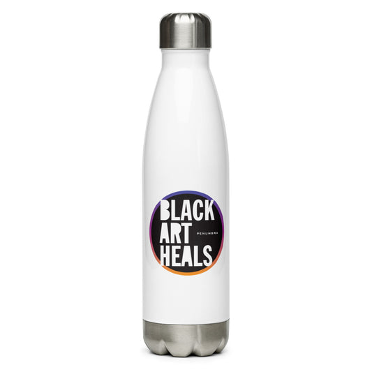 Black Art Heals Stainless Steel Water Bottle
