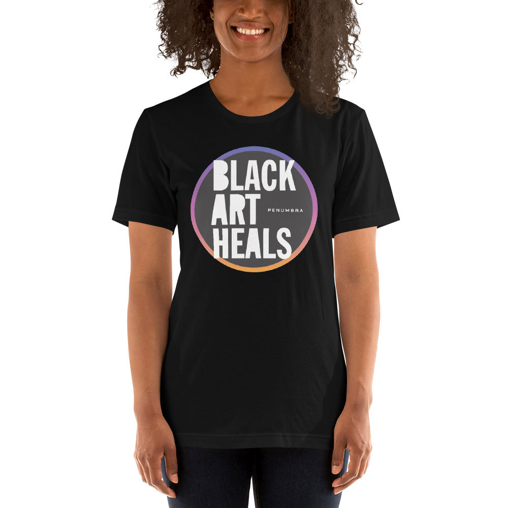 Black Art Heals White Tee