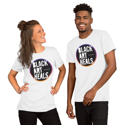 Black Art Heals White Tee